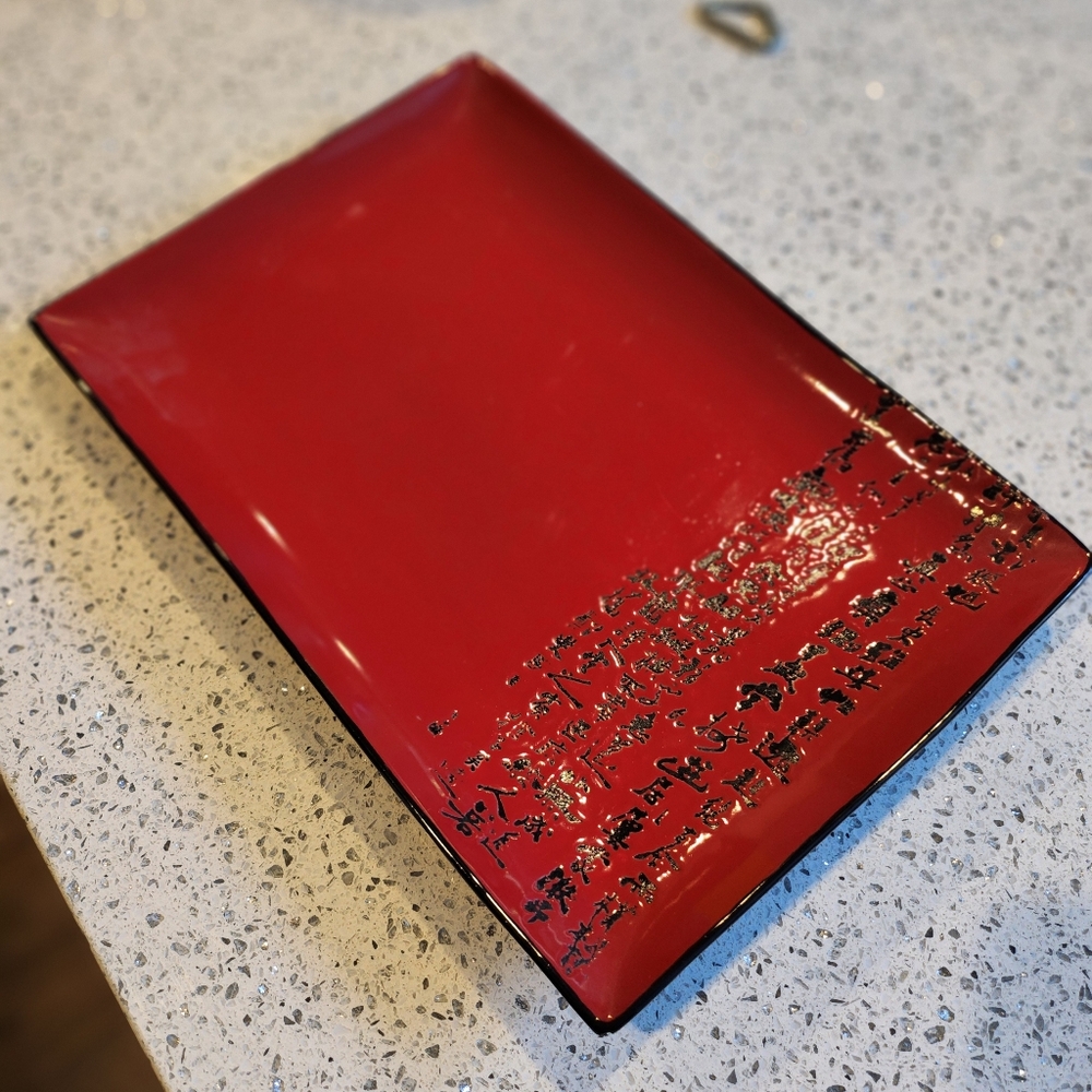 Red/Black decorative tray